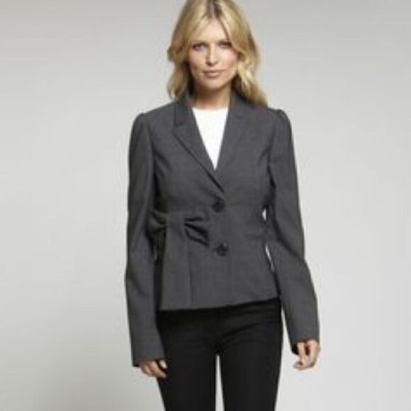 Red Valentino sz 48 bow waist notch collar blazer - Picture 1 of 8